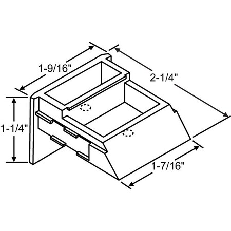 Balance Top Sash Guide Black